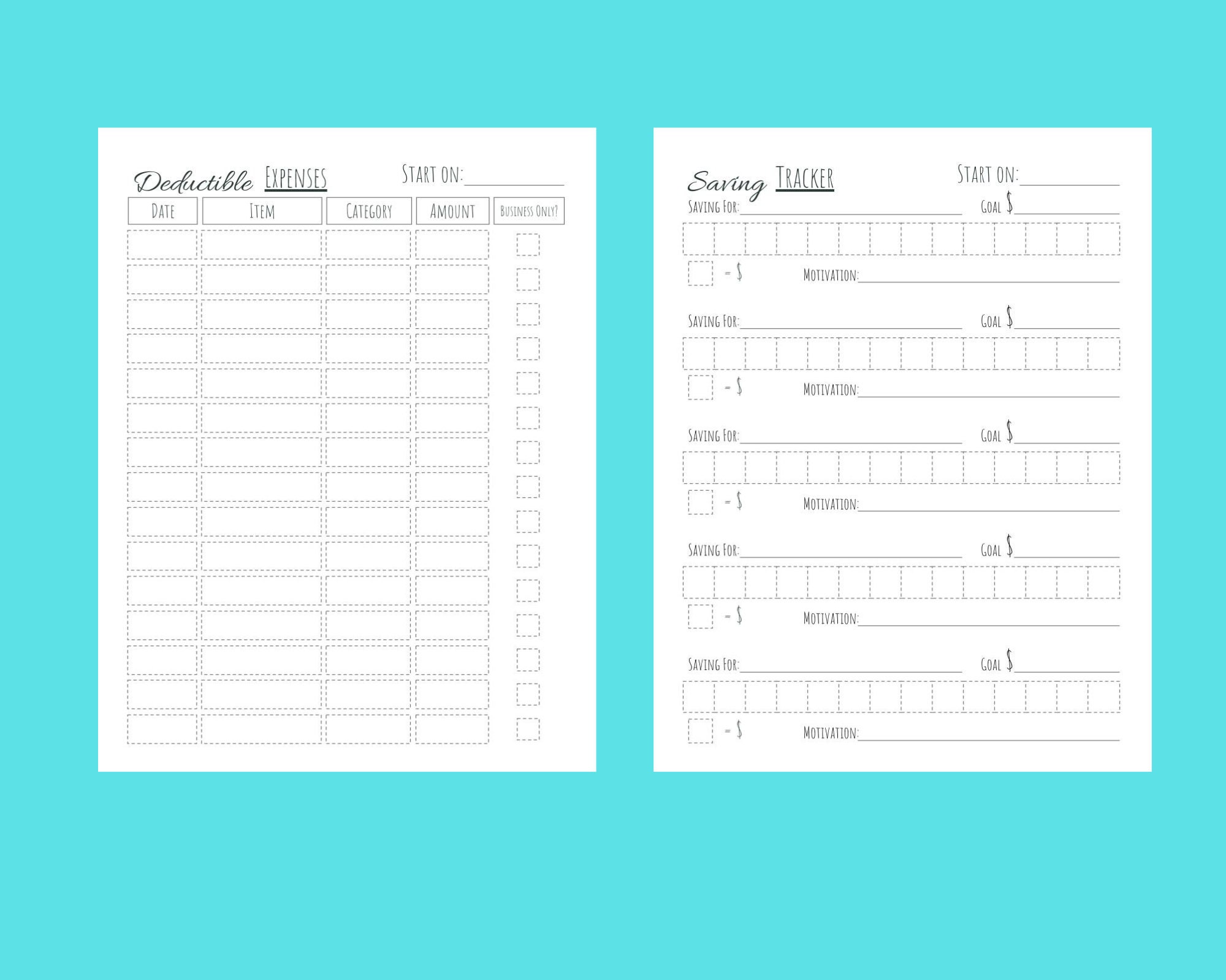 Optimum Budget Planner Printable PDF With 19 Pages of Budget Etsy