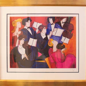 Linda Le Kinff リンダ・ル・キンフ リトグラフ 2枚セット 額装済 Linda Le Kinff Serigraph - Etsy