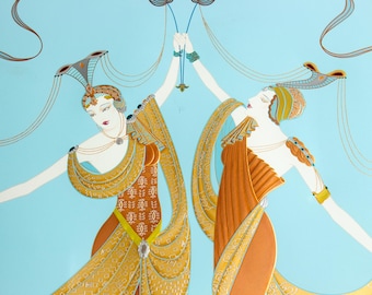 Lillian Shao "Triumph" | Art Deco Embossed Serigraph | Signed 69/275