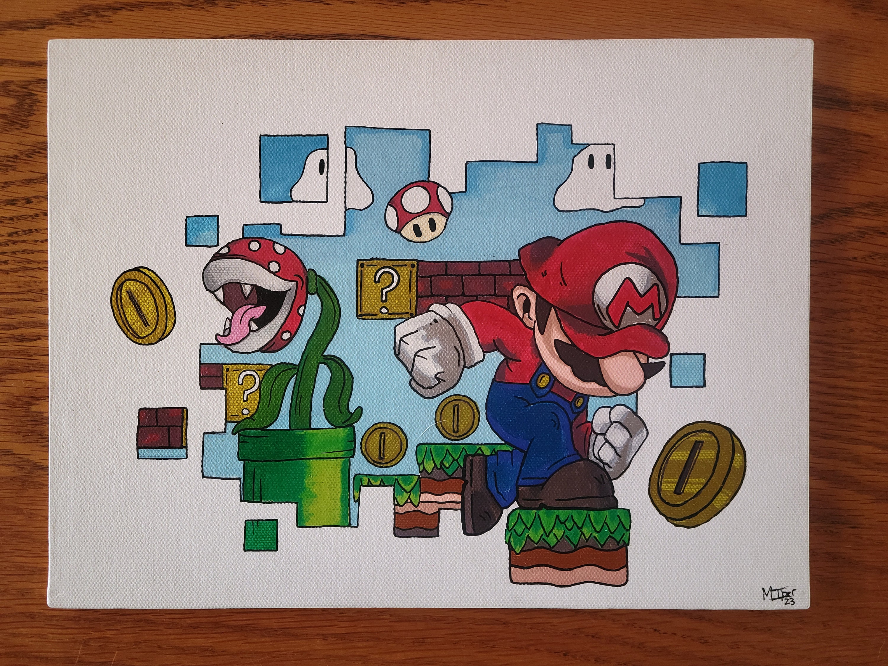 Mario sketch pencil | Mario Amino