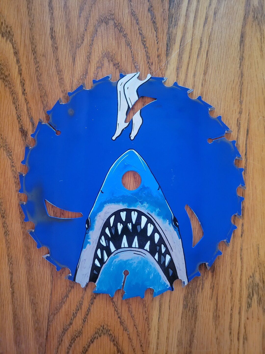 Painted Recycled Saw Blade Jaws Etsy