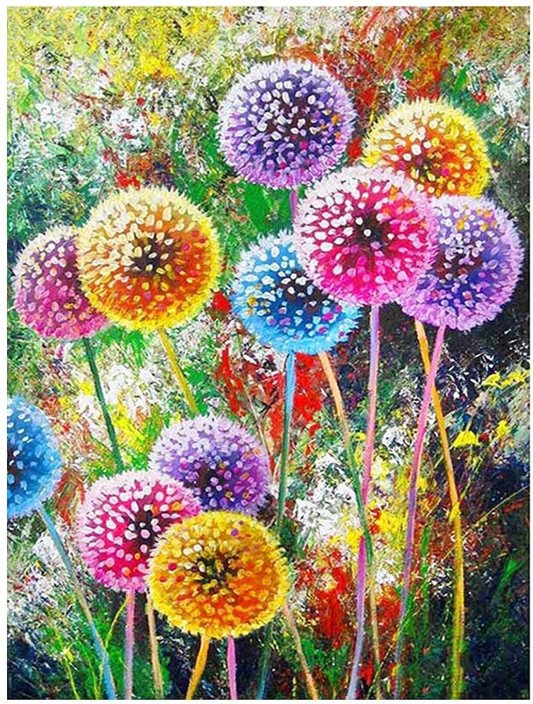 5D DIY My Diamond Art dandelion Diamond Painting Kit | Etsy