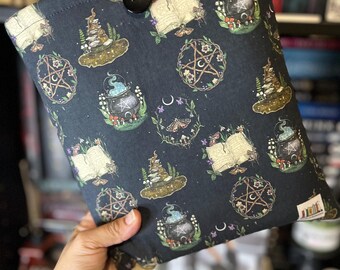 Bookish Booksleeves, spells and magic booksleeve, book cozy, book protection.