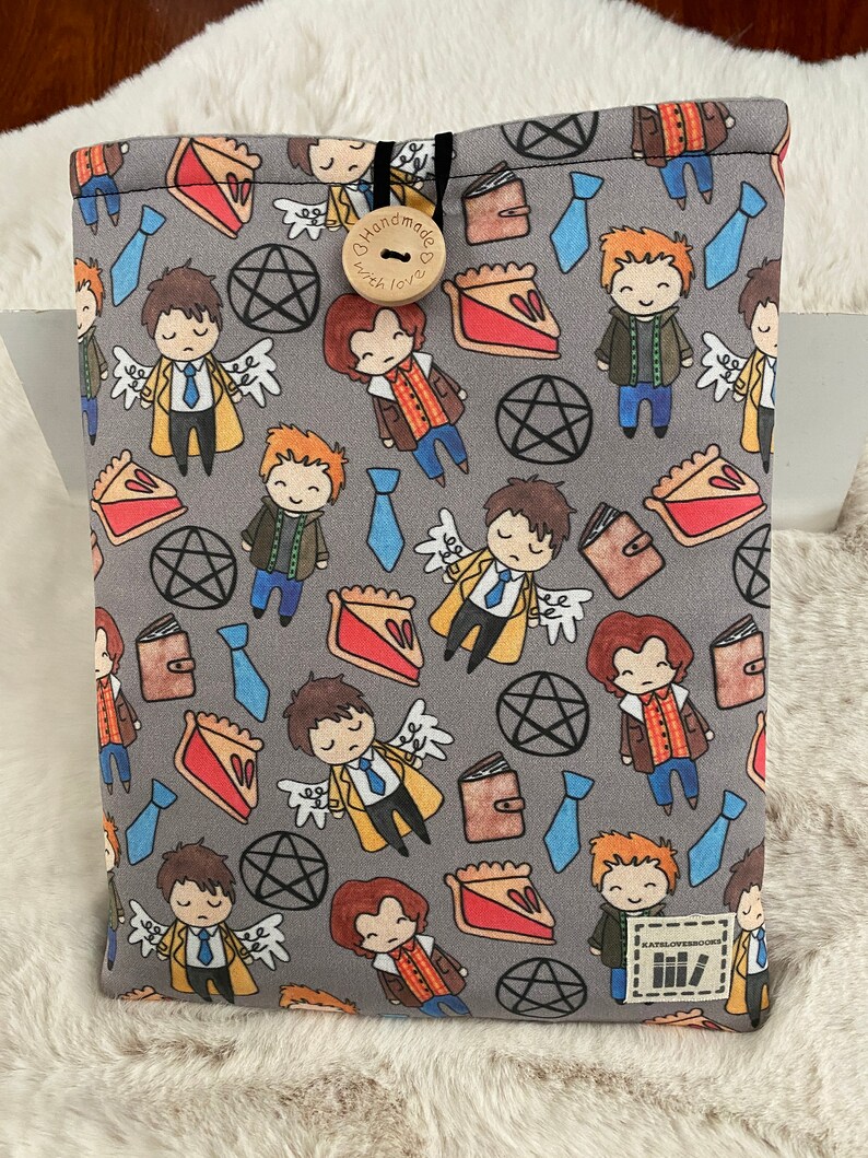 Tv Show inspire Book sleeves w/button closure Supernatural