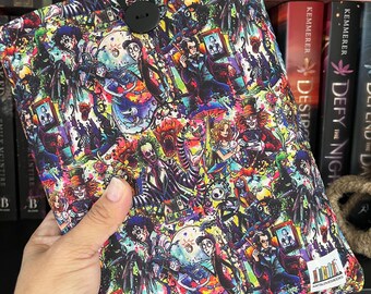Tim Burton Movies  inspire Booksleeves, Booksleeve, book cozy, book protection, bookish gift.