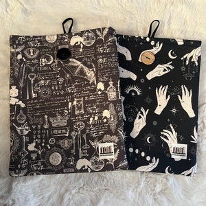 Ghotic Booksleeves,Mystical Booksleeve, Booksleeve, book cozy, book protection.