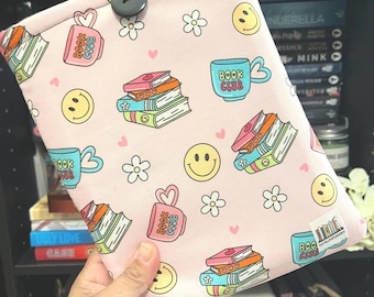 Bookish Booksleeves, Book Club book sleeve, book cozy, book protection, Book lover.