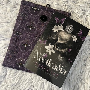 Nocticadia inspired Booksleeves, dark academia , Booksleeve, book cozy, book protection.