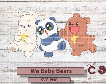 Baby Bears SVG PNG(layered)