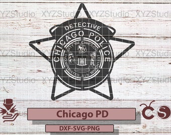 CHICAGO POLICE DEPARTEMENT svg-dxf-png-pdf