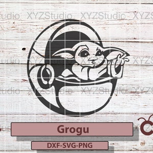 GROGU svg png dxf