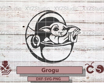 GROGU svg png dxf