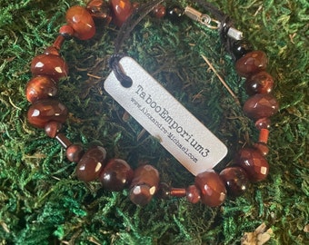 Unisex Red Tigers Eye Bracelet