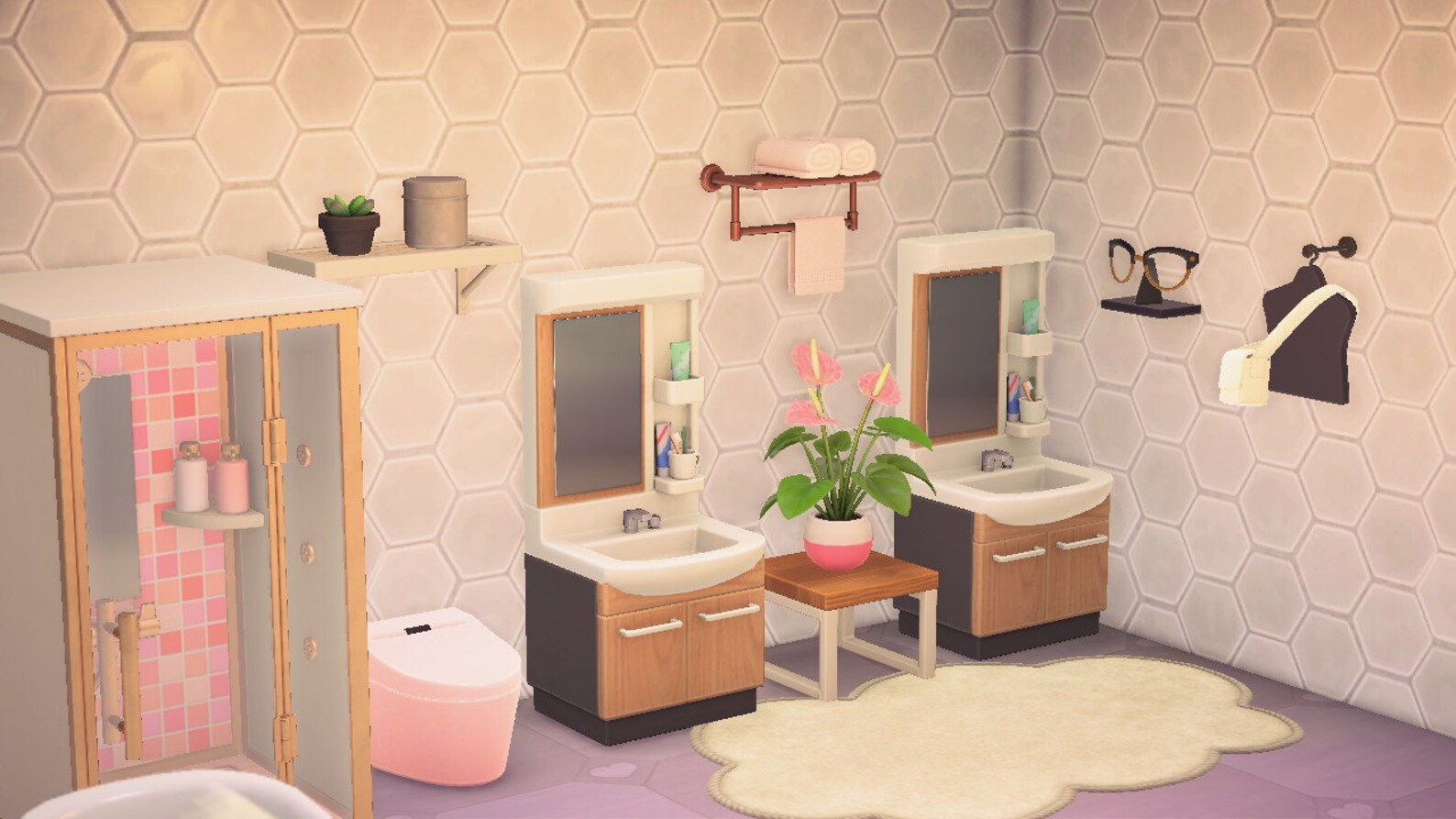 ACNH Bathroom Set Animal Crossing New Horizons Aesthetic Etsy