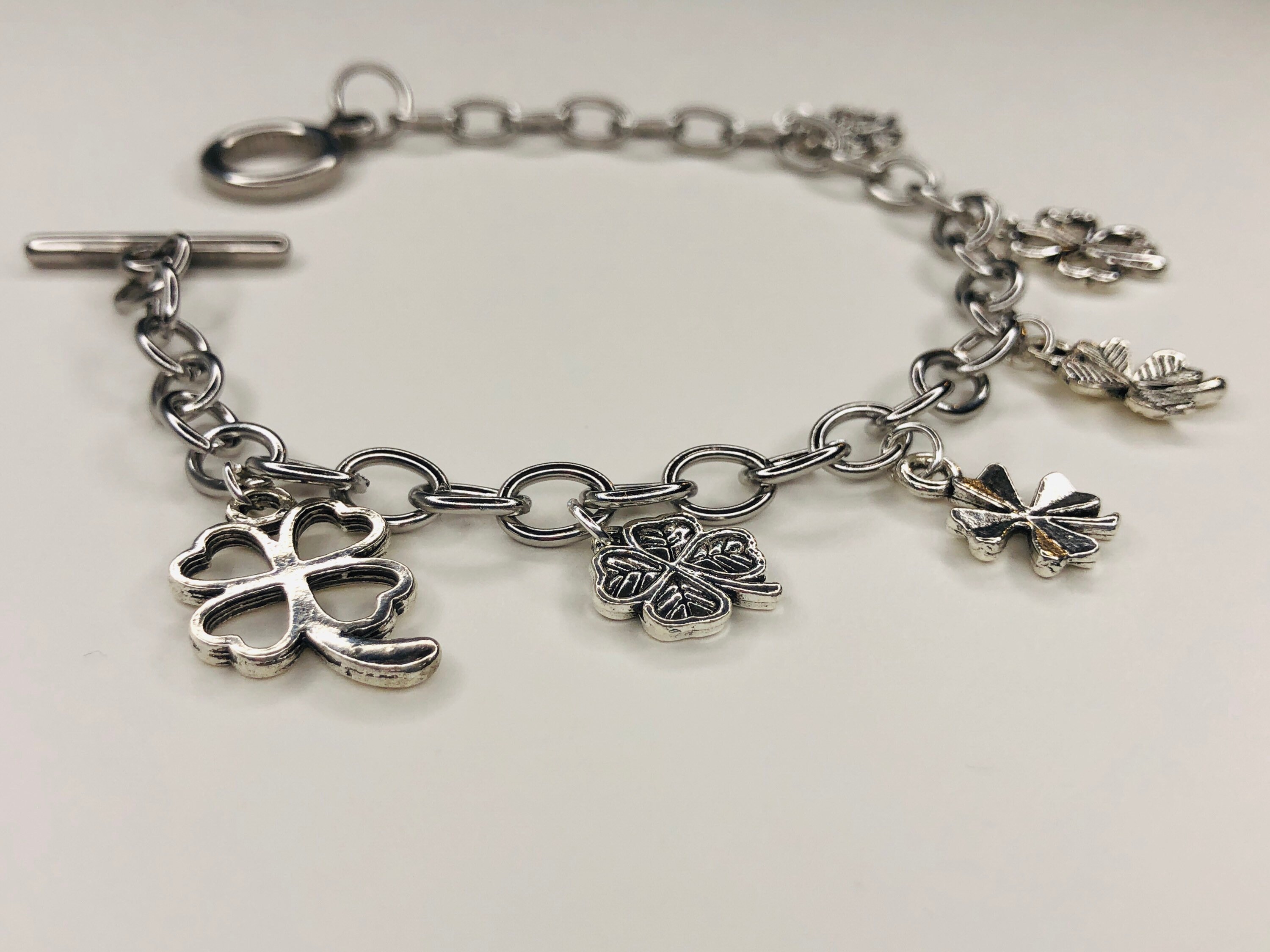 Clover Charm Bracelet FREE Shipping Canada Etsy