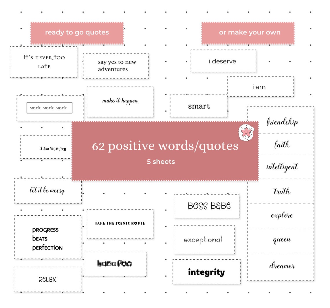 ULTIMATE VISION BOARD Kit 2023 Printable Visual Goal Planner Etsy