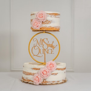 Metal Cake Separator Set: Gold and White, Floating Cake Design