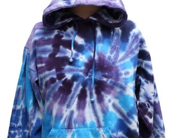 tie dye sweater blue