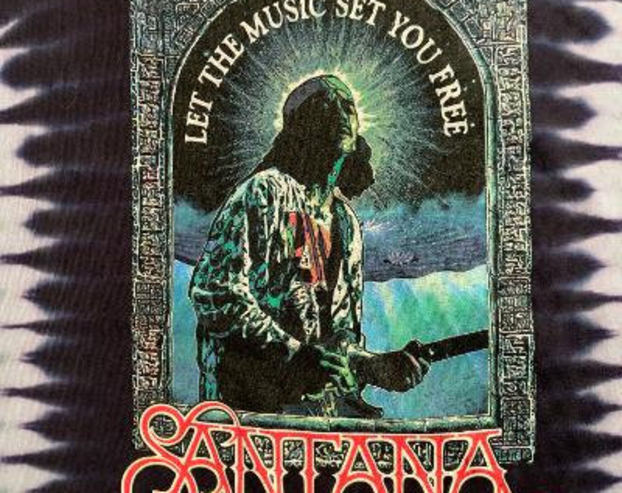 Carlos Santana Let the Music Set You Free 3D shirt