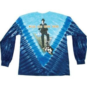 Camisa tie-dye de manga larga "Wish You Were Here" de Pink Floyd - Camisa tie-dye de manga larga de Pink Floyd - Burning Man Pink Floyd (tallas S, M, L, XL, 2XL)