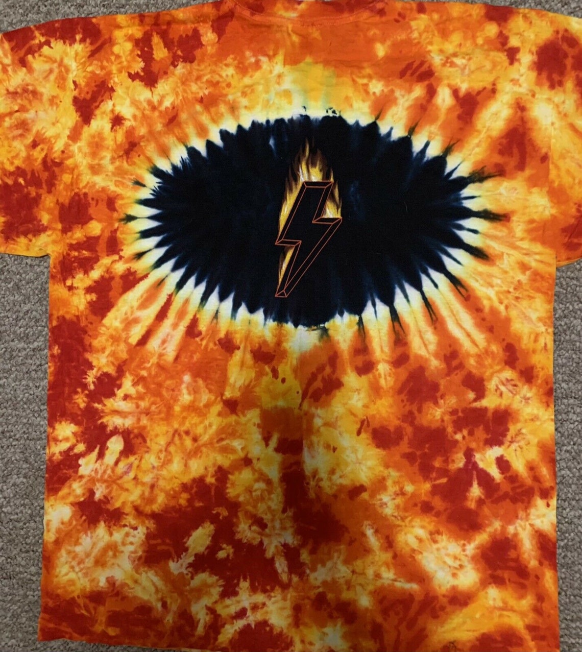 acdc tie dye shirt