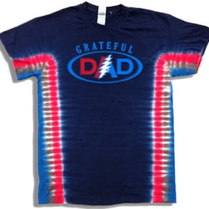 Grateful Dead Dad tie dye shirt - Grateful Dead Father&#39;s Day gift - For the Grateful Dad in your life - Perfect for a Baby Shower gift!