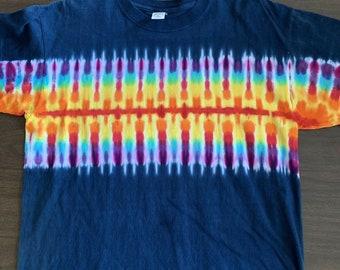 Striped tie dye shirt - Cool tie dye shirt - Unusual tie dye shirts - rainbow tie dye - tie dye shirts - tie dye gifts - fun gift all sizes