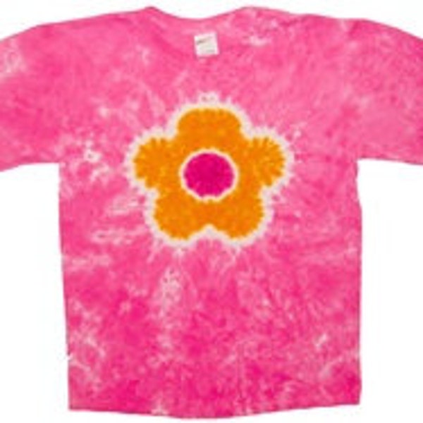 Floral applique tie dye t-shirt main image 1