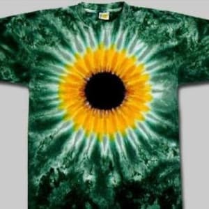 Zonnebloem tie dye shirt - tie dye zonnebloem tee - Oekraïne zonnebloem shirt - flower tie dye shirt - Groen bloem shirt - Earth shirt - Bloem