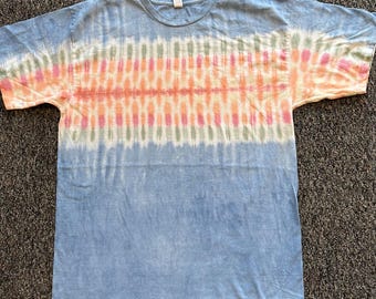 Pastel striped tie dye shirt - light colored tie dye tee - pastel tie dye shirt - cool tie dye shirt - subtle tie dye shirt All sizes