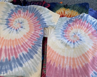 Pastel swirl tie dye shirt - light colored tie dye tee - pastel tie dye shirt - cool tie dye shirt - subtle tie dye shirt