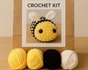 Kit au crochet Amigurumi Bumble Bee : activité de création manuelle