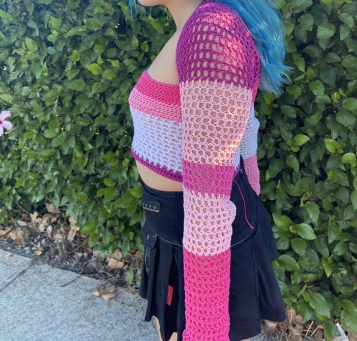 Handmade crochet top inspired by Sam and Scarlett Etsy