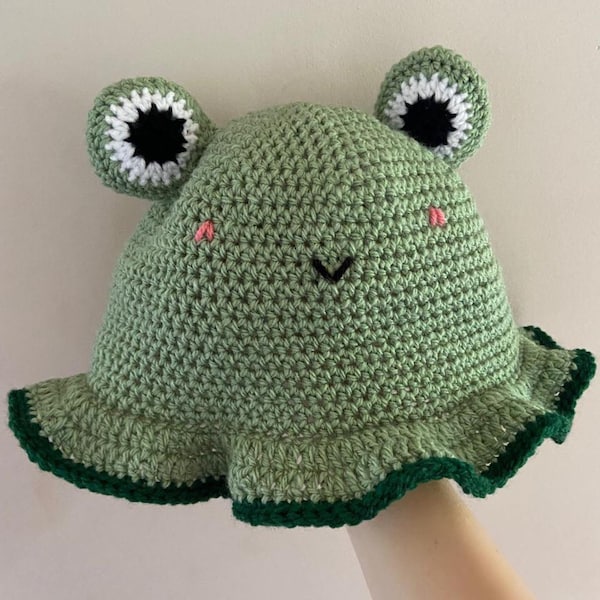 Patron de bonnet grenouille au crochet