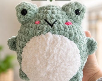 Motif grenouille au crochet | Patron au crochet | Téléchargement numérique PDF | Cadeau fait main | Téléchargement instantané | Motif grenouille au crochet | Téléchargement instantané