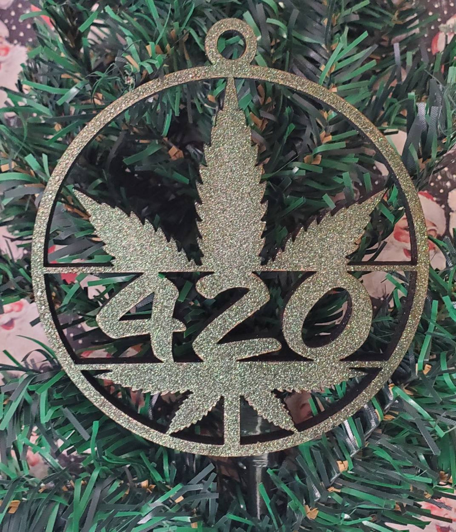 Personalized Marijuana ornament FREE SHIPPING | Etsy