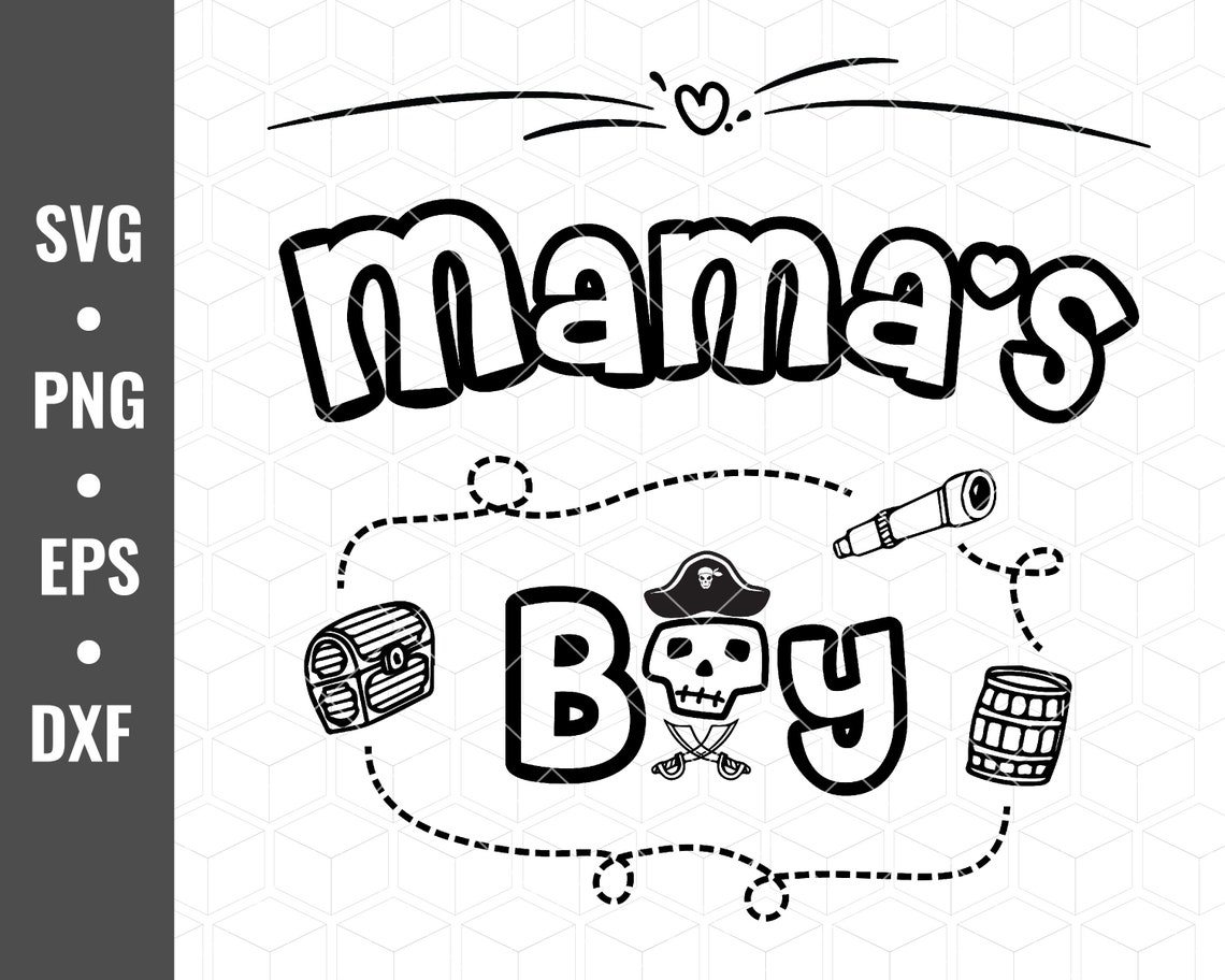 Download Mama's Boy Pirate Halloween printable file svg png dxf eps | Etsy