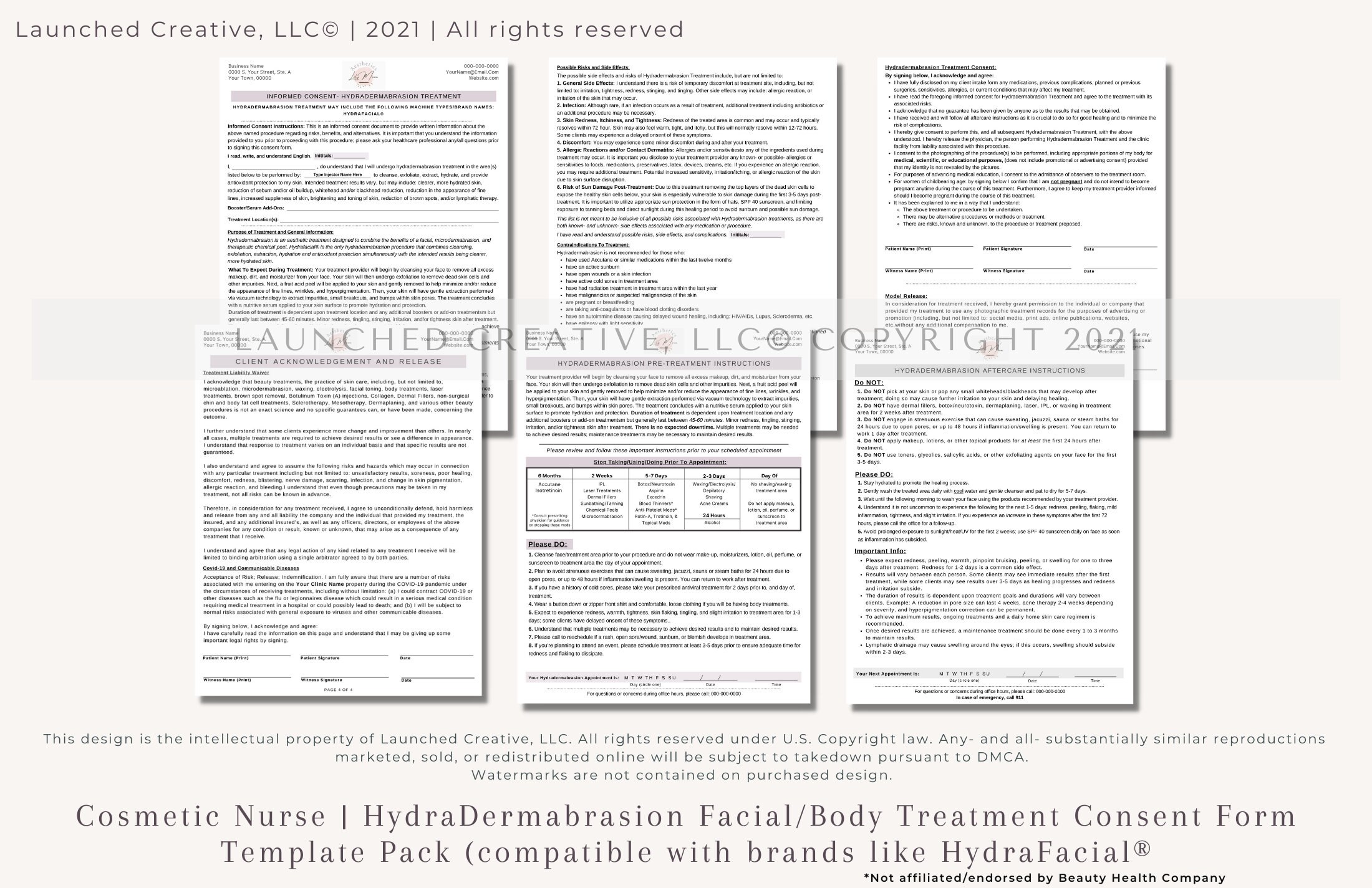 Hydradermabrasion Hydrafacial Consent Form Hydradermabrasion Consent