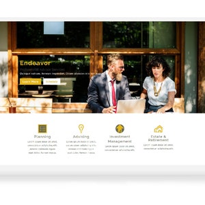 Endeavor Accountant Advisor Website One Page (Divi Theme Wordpress)