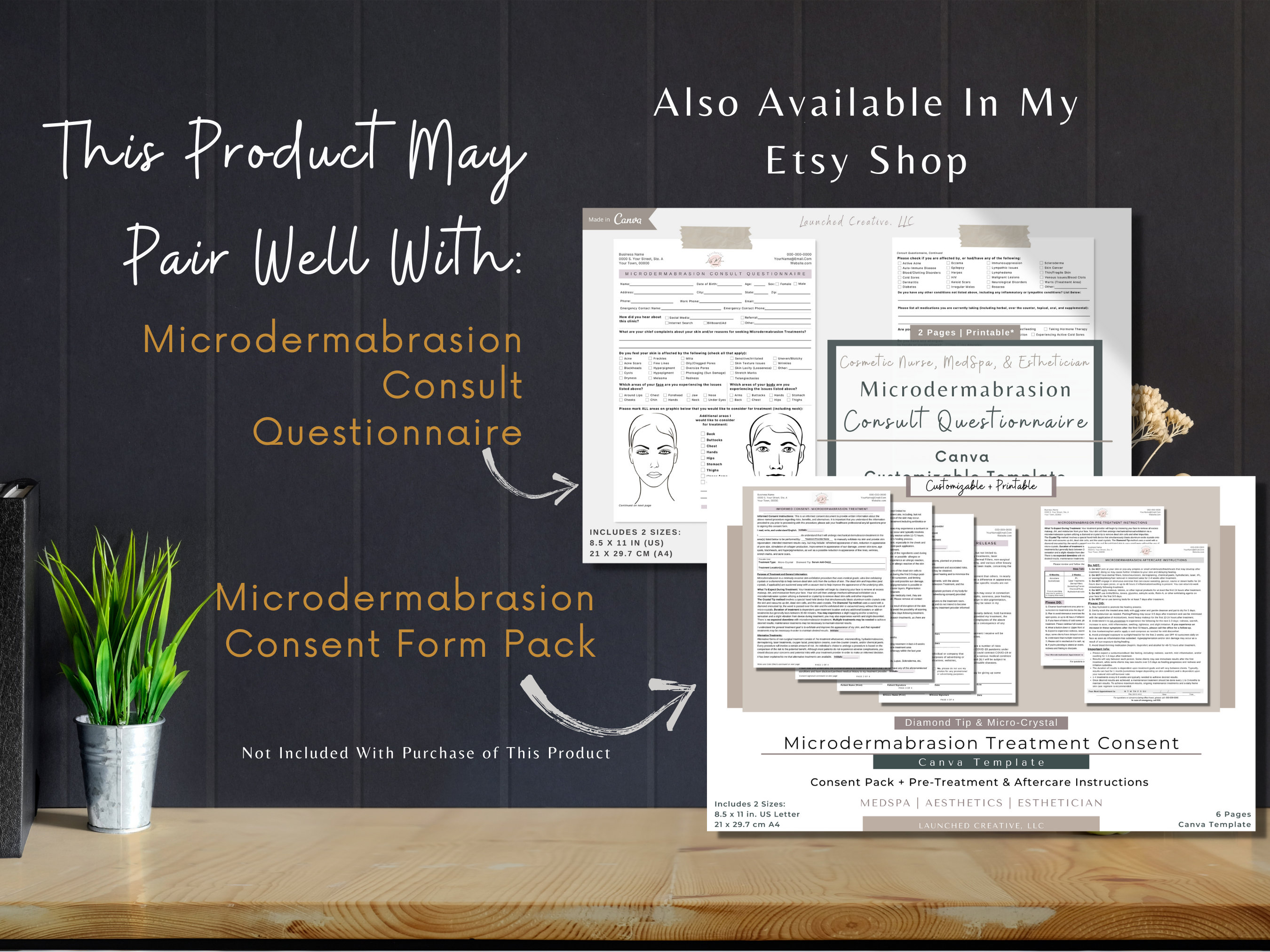 Microdermabrasion Aftercare Card Printable Microdermabrasion Etsy