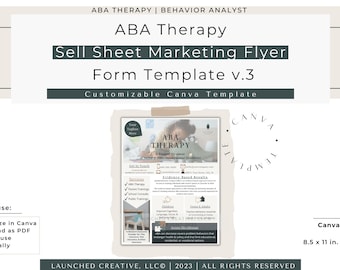ABA Therapy Services Flyer Template | Canva