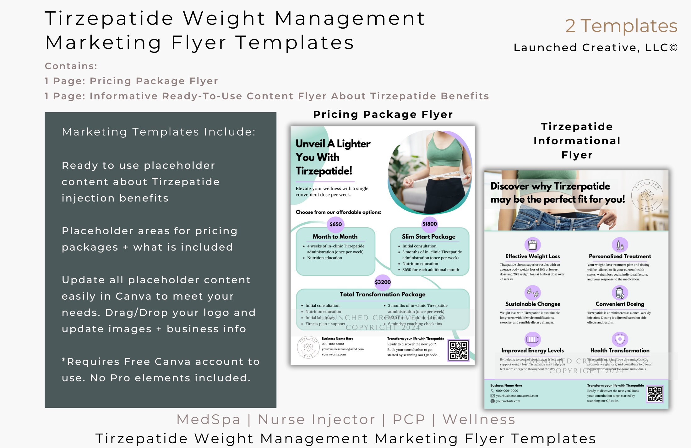 Tirzepatide Weight Management Injection Marketing Flyer | Mounjaro Zepbound Flyer | Weight Loss Flyer | Tirzepatide Advertising | Canva - Etsy Tirzepatide Weight Management Injection Marketing Flyer | Mounjaro Zepbound Flyer | Weight Loss Flyer | Tirzepatide Advertising | Canva - Etsy