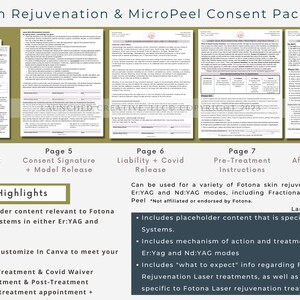 Laser Micro Peel Rejuvenation Treatment Consent Form Template | Fotona ...