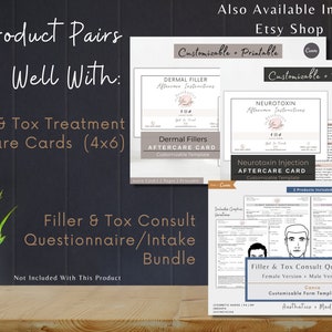 Tox Injector Form Tox Filler Consult Questionnaire | Printable Neurotox Botox® Filler ...