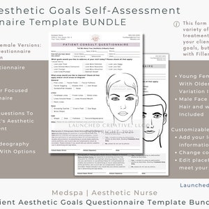 Tox Injector Form Tox Filler Consult Questionnaire BUNDLE | Neurotox Botox Filler Consult ...