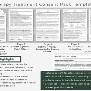 Sclerotherapy Vein Treatment Consent Form Sclerotherapy Varicose Spider