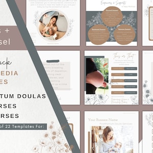 PostPartum Doula Instagram Posts | Postpartum Doula Social Media Post Content | PostPartum Doula Night Nurse Marketing | Doula Facebook Post