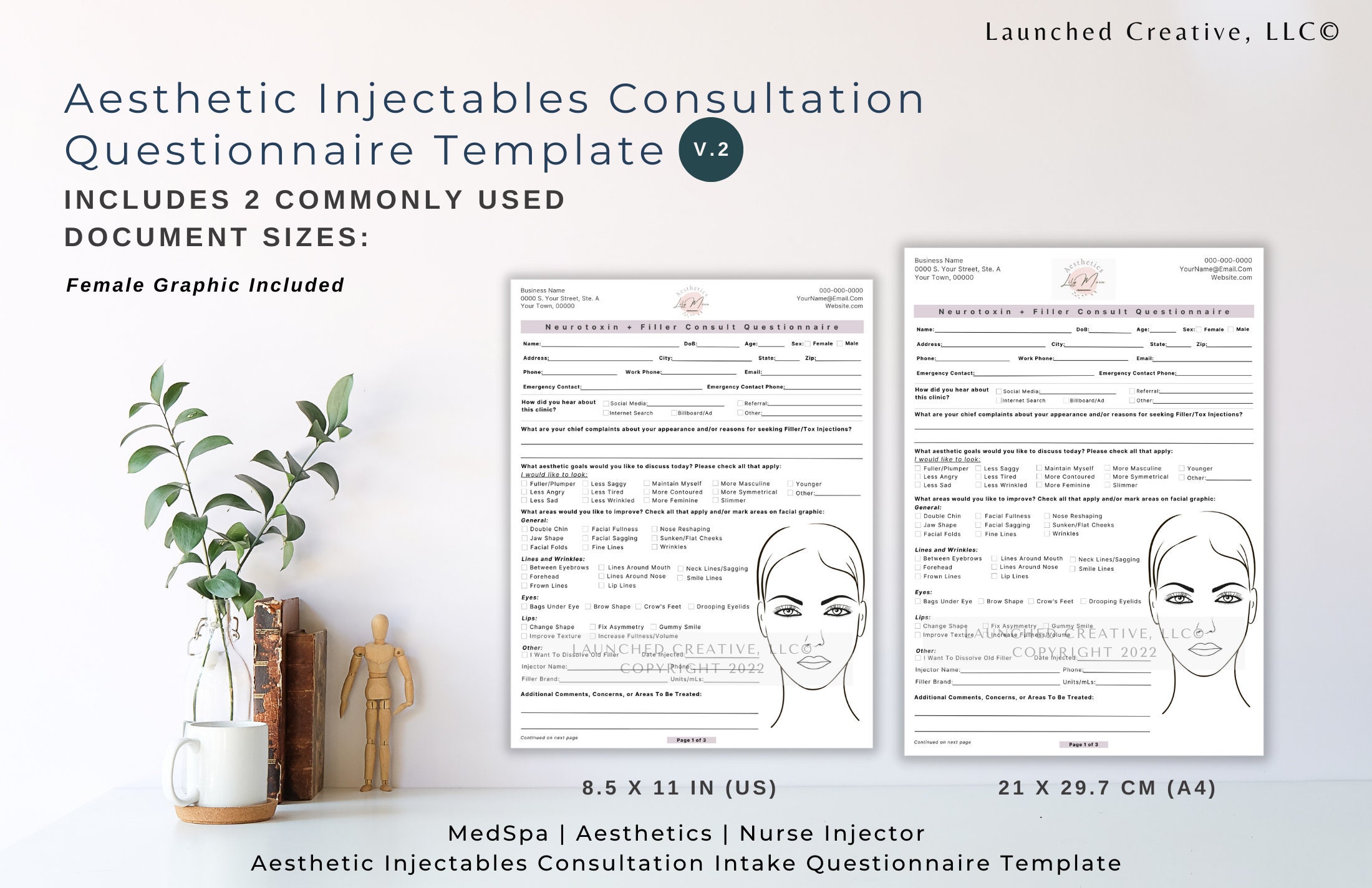 Neurotoxin Filler Consult Questionnaire | Filler Botox Injectables ...