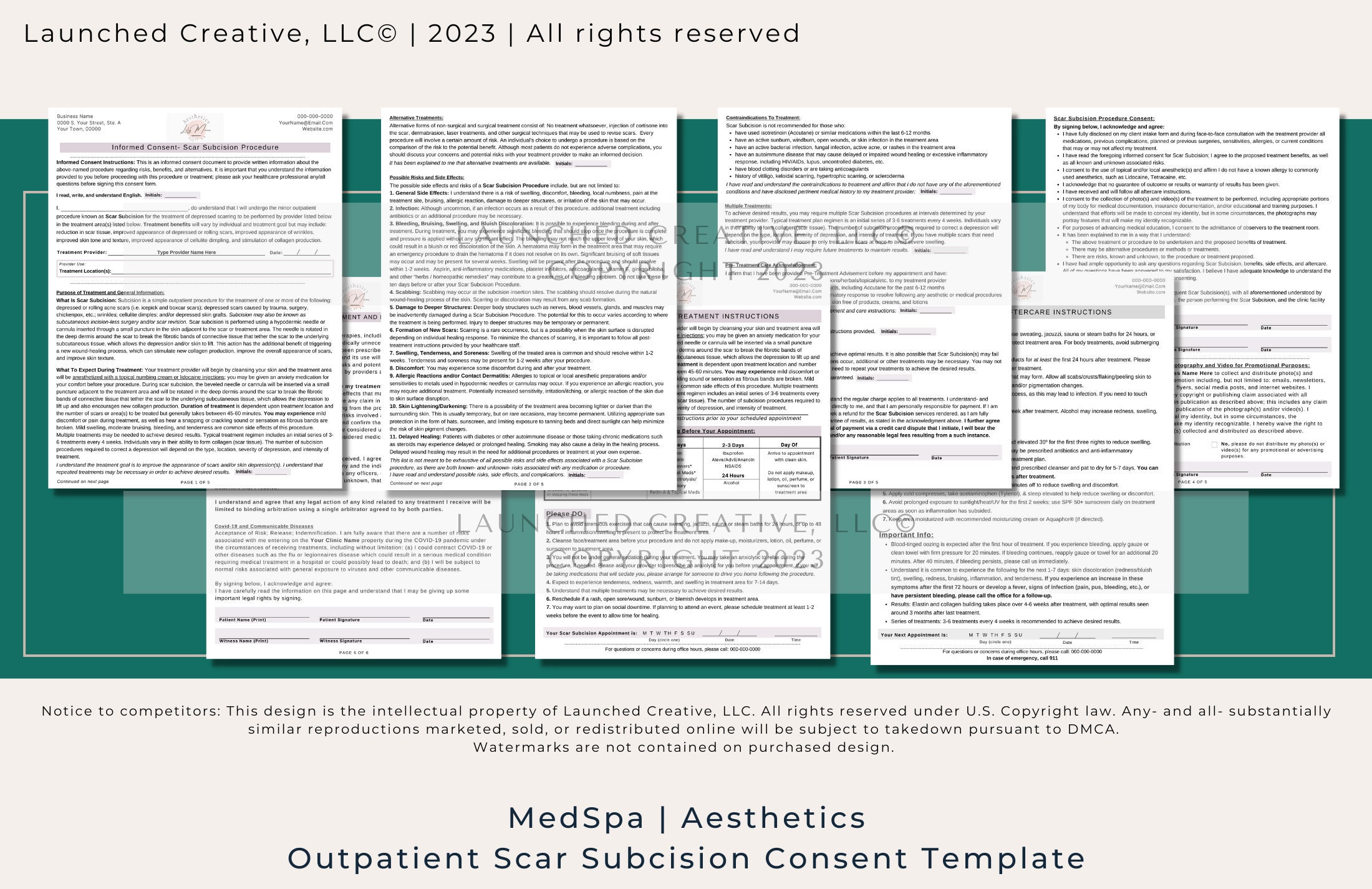 Scar Notes Form Scar Subcision Consent Form Template | Acne Scar Subcision Procedure ...