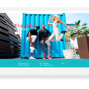 Trainer Fitness Website One Page Layout | Wordpress Divi Theme Template | Gym Website | Personal Trainer | Yoga Studio Website
